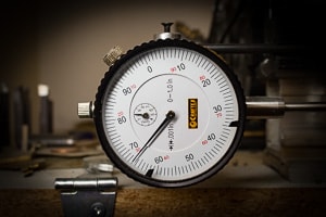 A machinists dial indicator