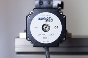 A cnc machine stepper motor