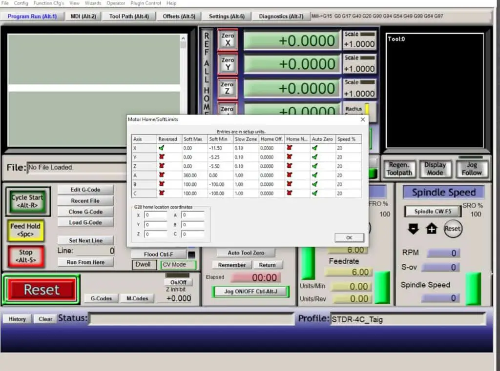 Mach3 soft limits