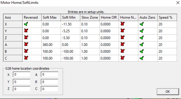 mach3 soft limits table