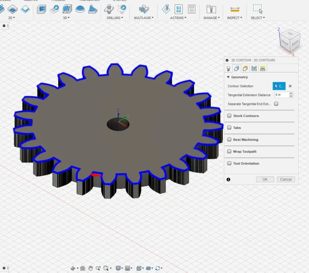 profile selection in fusion 360