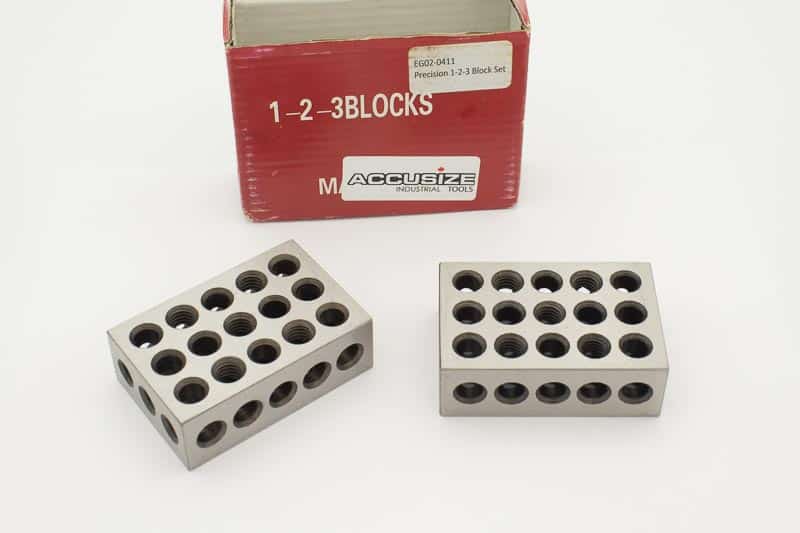 Plastic Case HFS Ultra Precision 1-2-3 Blocks 2pcs/pair 0.0001 