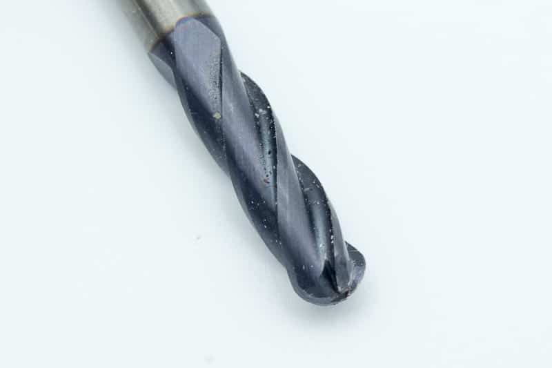 A typical ball end mill