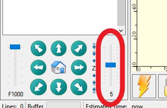 jog distance controls