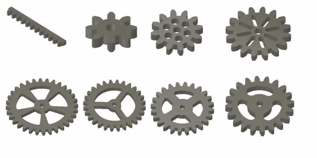 all the stl spur gears